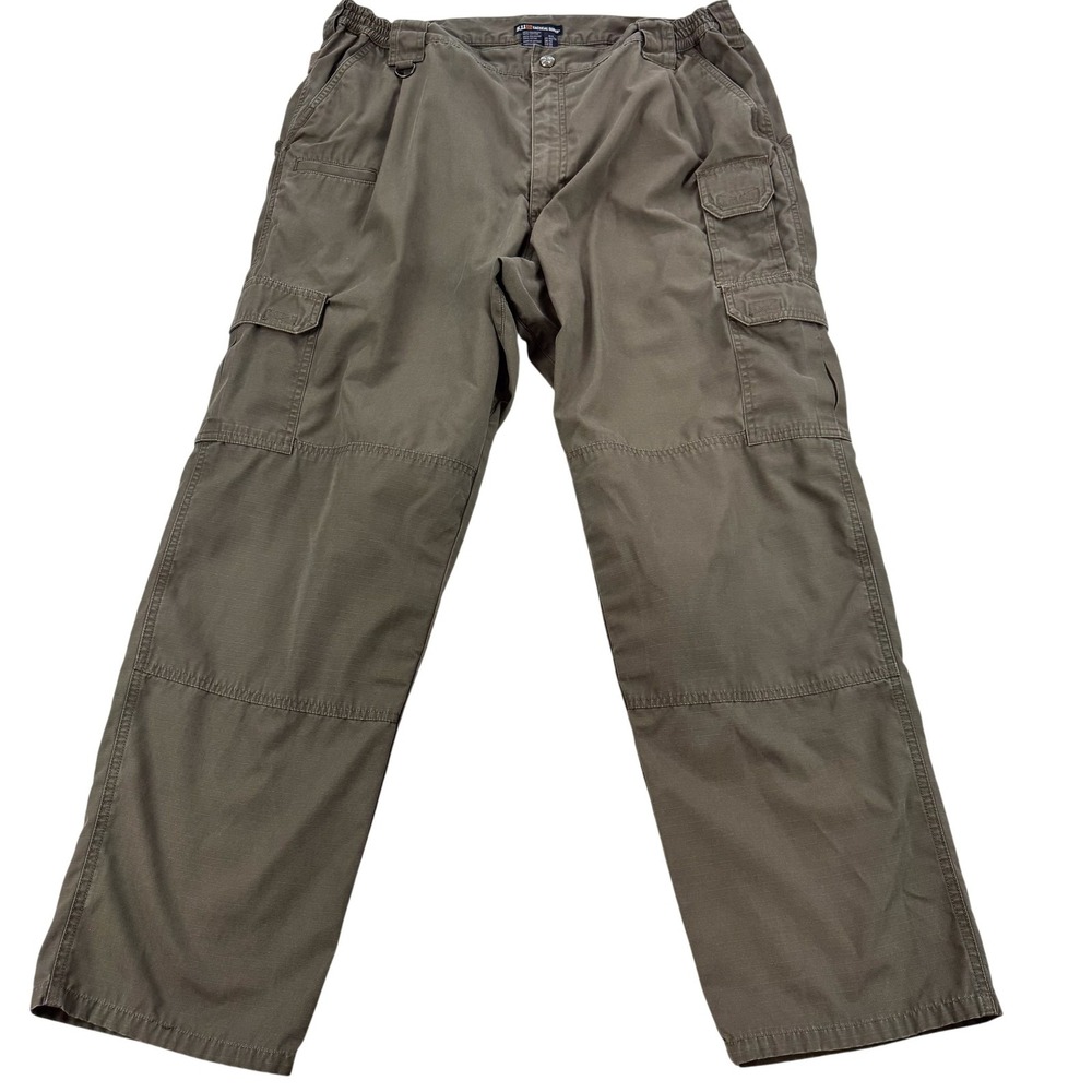 5.11 Tactical Taclite Pro Pants Mens 42x32 Green Cargo Ripstop Outdoor Workwear
